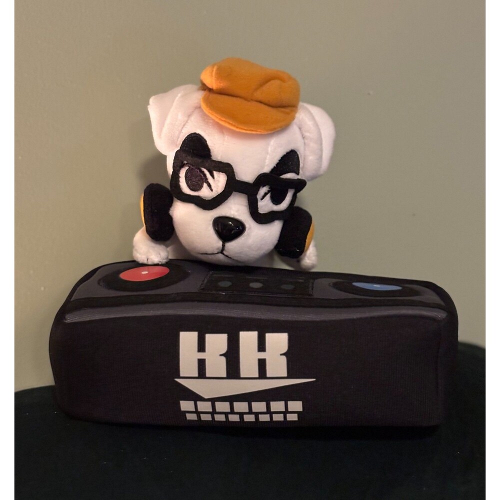 K K SLIDER ANIMAL CROSSING  LITTLE BUDDY PLUSH DJ NINTENDO STUFFED DOG